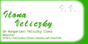ilona veliczky business card